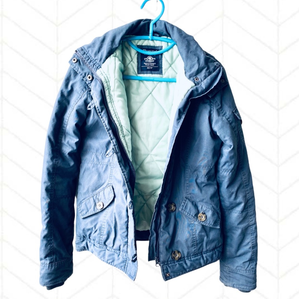Soft Blue Spring/Autumn Jacket Small Fit